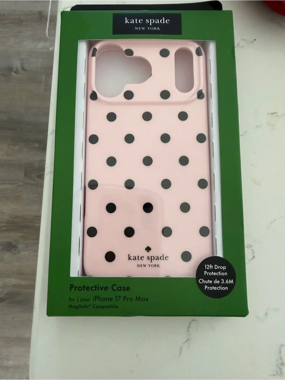 17 PRO MAX KATE SPADE IPHONE CASE PINK / BLACK